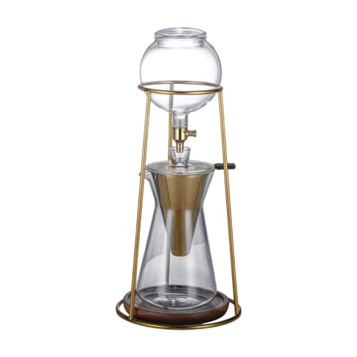 Yqqhrbm Cafetera con Tarro de Cristal Y Velocidad Ajustable para Acampar.