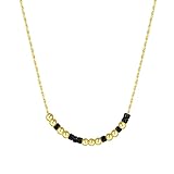 Yowablo Code Halskette Halsband für Frauen Mädchen Gold zierliche Kettenhalskette Inspirierender Schmuck Geburtstag Valentinstag Frauen Mutter Tochter Freunde Ketten Mit Kreuz