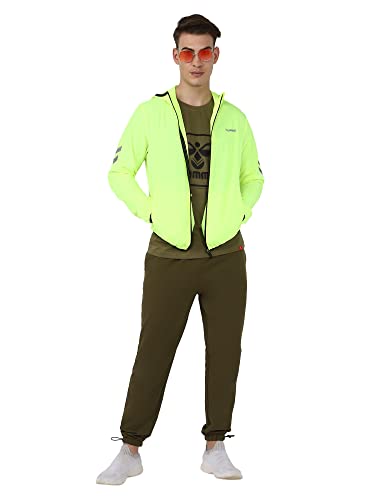 Image of hummel Vicktor Men's Wind Chaser Jacket Comfortable Breathable Fabric Packable wind cheater Jacket For Everyday Use Lightweight Windbreaker Jacket for Men Outdoor Sporty Jacket Front Zip Closure