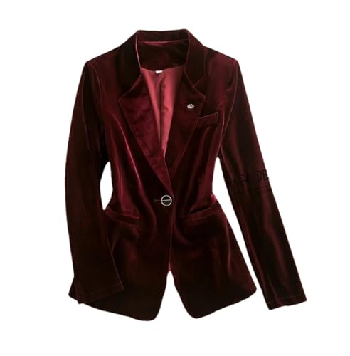 Veste blazer pour femme bordeaux style streetwear chic M