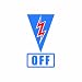 Master Switch Off - Color Sticker - Decal - Die Cut