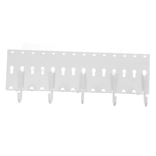 BRIGHTFUFU Space-Saving Wall Mount Shelf Pegboard Storage Rack Bedroom Kitchen Bathroom 1 Set of Hooks