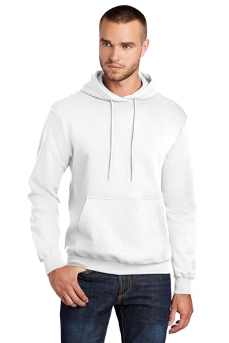 Port & Co TALL Core Fleece Pullover Hooded Sweatshirt-PC78HT-XLT-White - Main Image