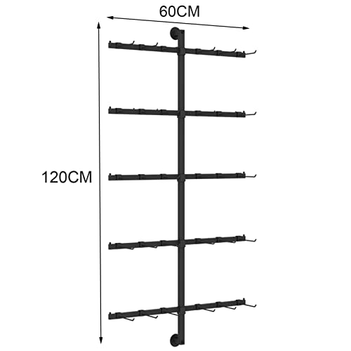 Estantes de pared ajustables, organizador que ahorra espacio para bufandas, cinturones, calcetines, sombreros, solución de almacenamiento doméstico y comercial