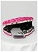 QWINEE Women's Shell Shaped Clutch Purse Ruched Mini Crossbody Bag Elegant Evening Handbag with Chain Strap Hot Pink One Size