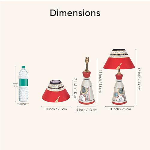 Image of AAKRITI ART CREATIONS Bazaar Soul Handcrafted Floral Lamp for Living Room Decoration | Warm Light Lamp | Home Decor Gift | Housewarming Gift | Handcrafted Home Decor Gift