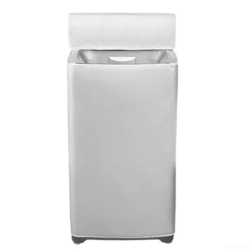 Funda de tela Oxford recubierta de plata para lavadora, para uso al aire libre, protección solar contra el polvo, diseño de fácil acceso para balcón, patio, jardín, 55 x 58 x 83 cm (62 x 63 x 85 cm)