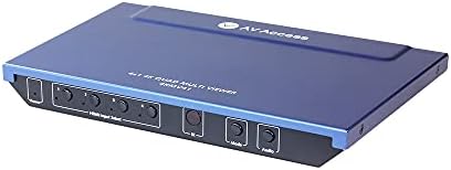 AV Access 4K HDMI Multiviewer Switch 4x1 - 4 in 1 Out Screen Divider With Seamless Switching, 4K/1080p Output, Split Screen, 3 Way Control, IR Extension Remote + RS232 Control