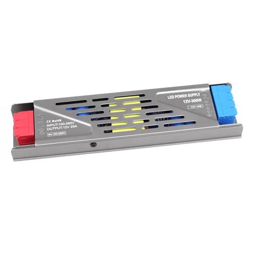 Image of LED Driver 300 Watts Power Supply 100V-265V AC to 12V DC Converter,Quiet and Small Transformer Low Voltage Output for Strip Light,Lamp