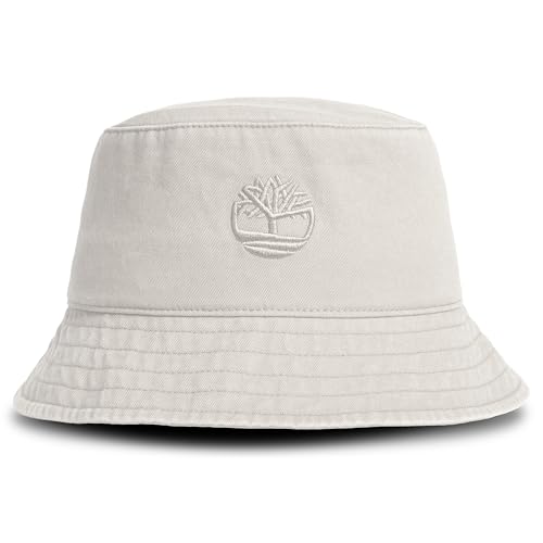 Image of Timberland Mens Bucket Hat, Cotton Twill, Soft Brushed Finish, Packable Sun Hat