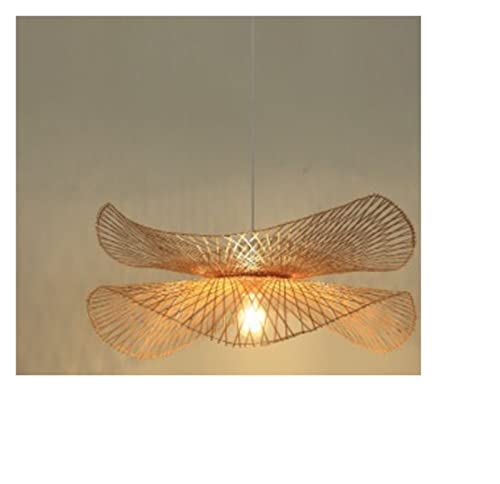 Luminaire en bambou noir 45 cm au fini mat d'inspiration nordique pour chambre moderne