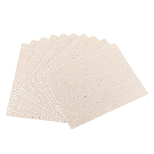 BOJACK Hoja universal de mica para horno de microondas, 10 unidades, corte a tamaño 150 x 120 mm