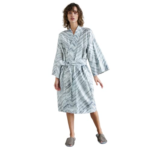 Peignoir kimono Novel Dunes bleu 36 en textile haut de gamme pour intérieur chic
