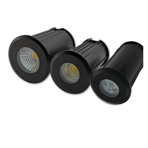 eufeifeiegds LED �n�����C�g 3W 5W 7W DC12V ���O�K�[�f���ʘH�����p �n���h�� 220V �X�|�b�g���C�g ���ߍ��ݎ��f�b�L���C�g(Green,BLACK SHELL_3W 42MM AC220V)