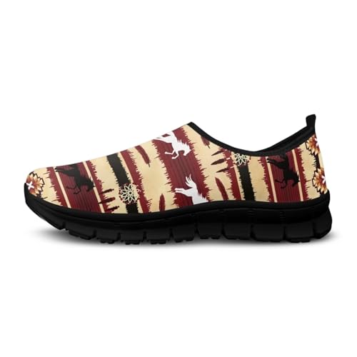 Ethnic Tribe Slip On Shoes for Men,Women Comfortable Leisure Slippers Elastic Black Outsole Walking Sneaker3