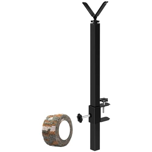 EpheyFIF Trípode individual portátil para árbol de caza, altura ajustable, rotación de 360 grados