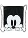 Disney Mickey Mouse Face Drawstring Tote Backpack, Black, One Size