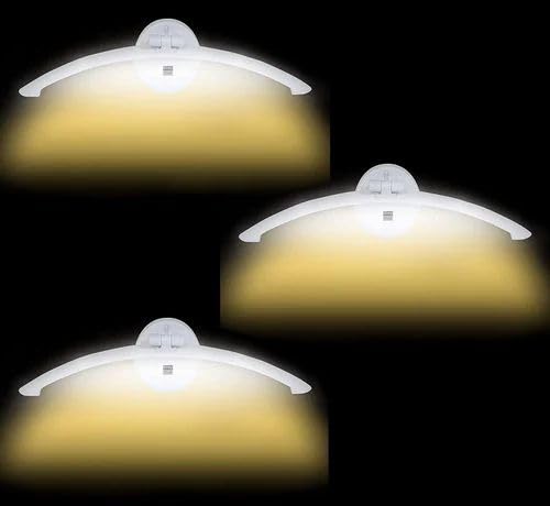 Image of Glowave 12 Watts Curved Long White Light with Rotatable Body Mirror Vanity Bathroom Picture Light - Tricolour (Warm White, White, Natural White) (876)