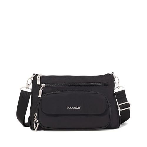 Image of Baggallini Original Everyday 11x7.5 Crossbody Bags Rfid Protected Lightweight Nylon Zippered Travel Purse