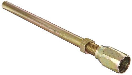Image of EATON Weatherhead 24710N-T60 Straight Tube Extended Fitting, AISI /SAE 12L14 Carbon Steel, 1 /2 inch Hose ID, 5 /8 inch Tube Size