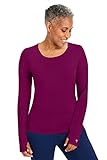 Purple Label Mackenzie Camiseta de cuello redondo para mujer - Rojo - X-Large