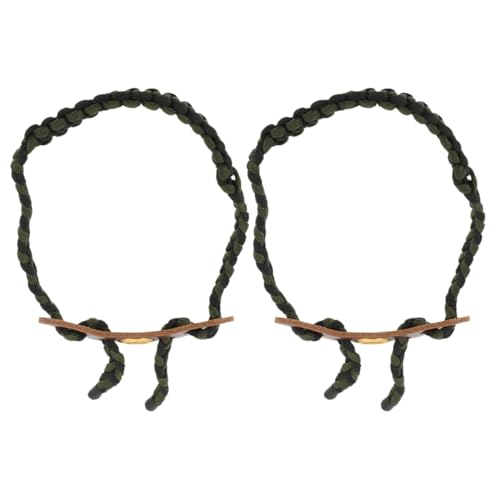 UPKOCH 2pcs Adjustable Archery Wrist Rope for Compound Bow Braided Nylon Strap Archery Hunting Accessory