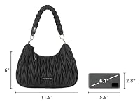 BAGSMART Lightweight Crossbody Bags for Women, Quilted Puffer Shoulder HandBags with Adjustable Strap for Travel — image 3
