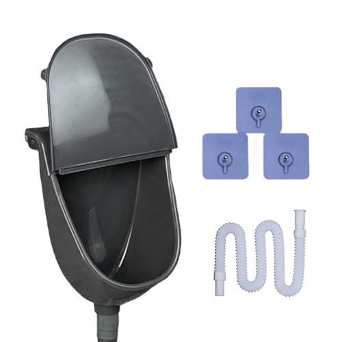 Urinario de pared para hombres antisalpicaduras y de fácil instalación