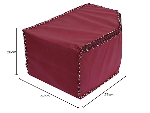 Image of Kuber Industries Non-Woven Blouse Cover Bag|Cloth Organizer|Clothes Bags For Storage Clothes|Pack Of 3 (Maroon)