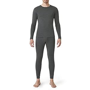 LAPASA Men’s 100% Merino Wool Base Layer Set Lightweight Midweight Thermal Underwear Activewear Long John Top Bottom M31/M126