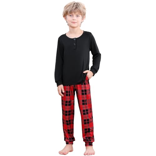 Comfyouth Schlafanzug Jungen Langarm Zweiteiliger Schlafanzüge...