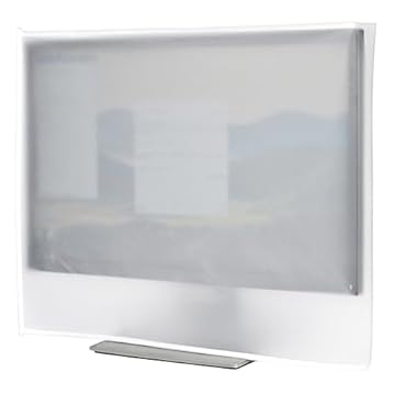 Capa contra poeira do monitor, tela plana de vinil antiestática LCD/LED HD monitor de computador capa protetora à prova d'água compatível com desktop iMac de 24 polegadas e acessórios (24W x 18H x 3D)