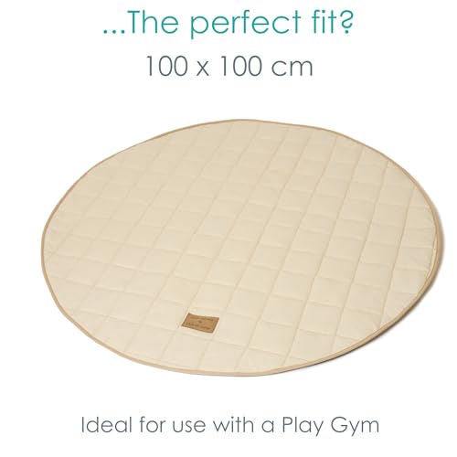 Tapis de jeu bio Clair de Lune 100x100 protégeant bébé du sol froid - 4