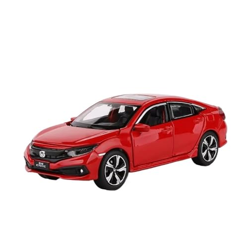 Modelo de coche Civic 1:32 de metal miniatura de colección con luces y sonido