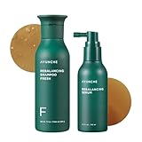 AYUNCHE Rebalancing Scalp Care Duo | Rebalancing Hair Serum & Rebalancing Shampoo Fresh | Hair Root Protection & Strengthening | Anti-Hair Loss and Anti-Thinning Shampoo | Korean Salon Brand