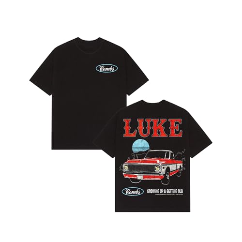 Luke Combs Growing Up and Getting Old Photo T-Shirt, Black, Medium