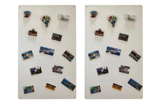 2 Lavagne Magnetiche In Acciaio 80x22 Cm - Pannelli Per Calamite, Bianco, Per Cucina O Ufficio - Foto 8