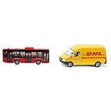 TÜV geprüft: Ja Siku 1021 - Linienbus, farblich sortiert, Farbe nicht wählbar & 1085 - Postwagen