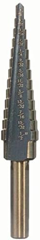 ArtisanShow 5PCS HSS Cobalt Step Drill Bit Set Multiple Hole 50 Sizes Cobalt Titanium Conical Cone Drill Hole Cutter Core Drill Bits with Aluminum Case