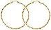 Produktbild day.berlin Creolen Twist in Gold 18k vergoldet, große Damen Ohrringe gedreht, 5cm Durchmesser 2mm stark, 316L Edelstahl nickefrei und wasserfest 6L Edelstahl nickefrei und wasserfest
