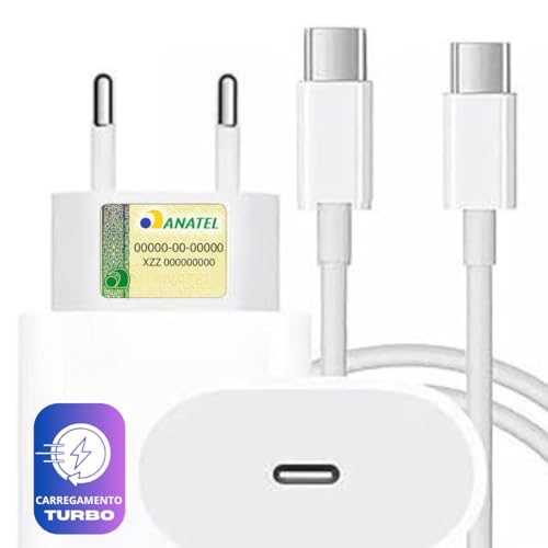 Carregador Turbo Compativel c/Novo iPhone 16, 16 pro, 16 pro max,...