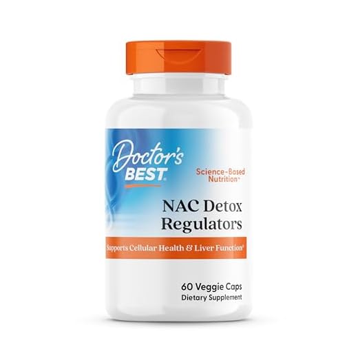 Doctor's Best NAC Detox Regulators with Seleno Excell, Non-GMO, Vegetarian, Gluten Free, Soy Free, 60 Veggie Caps