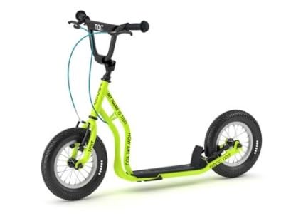 Yedoo Tidit Kinder Tretroller - f&uuml;r Kinder ab 5 Jahre, ab 110 cm K&ouml;rperh&ouml;he, mit Luftreifen 12/12 - f&uuml;r M&auml;dchen und Jungen, H&ouml;henverstellbar mit St&auml;nder und Reflexelementen
