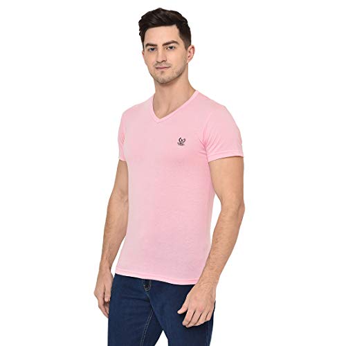Image of VIMAL JONNEY Men's Classic Fit T-Shirt (V-PINK01-XXL Pink XX-Large)