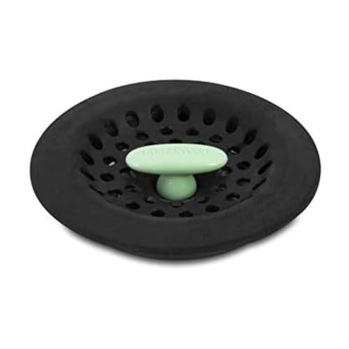 Colador para Fregadero de Acero Inoxidable Negro