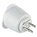 Produktbild Electraline 70038 70037 Reiseadapter Frankreich 2 Europa auf 3 Pinsen, Weiß