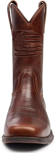 Image of SUREWAY Men's 10 inch Western Cowboy Work Boots for Men Square Toe,Premium Full Grain Leather,GoodyearWelted,Superior Oil /Slip /Water Resistant