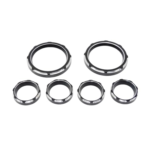 オートバイ 9 個ステレオアクセントスピードメータースピーカートリムリング為に ハー&レーツーリングストリートグライドエレクトラグライドウルトラクラシック 1996-13