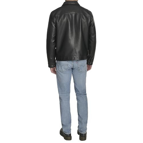 Image of Levi's Men's Levi's Men's Faux Leather Modern Trucker Jacket