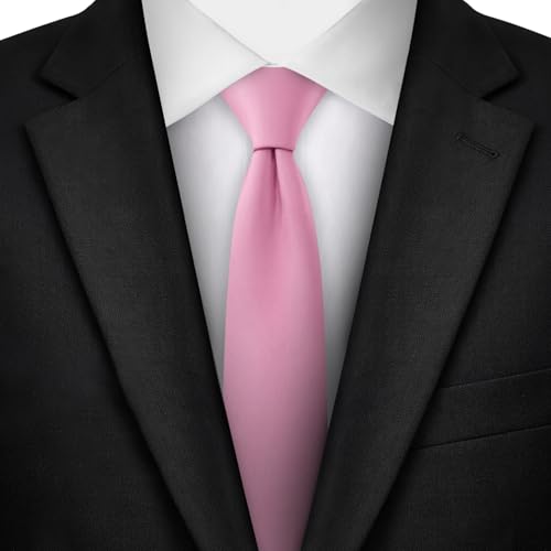 Image of Jacob Alexander Men's Skinny Width 2 inch Solid Color Tie